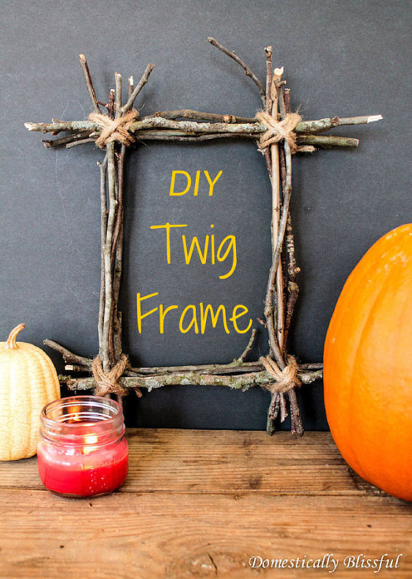 Make a DIY twig frame