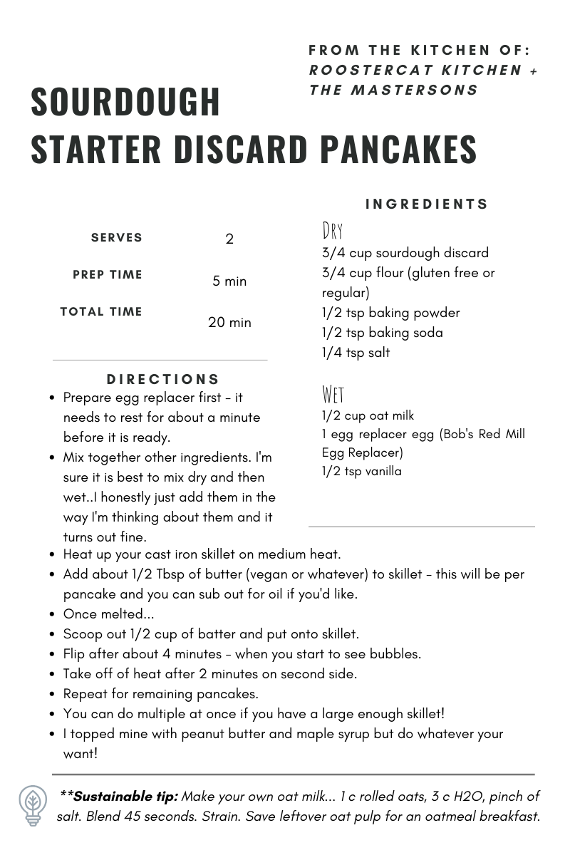 sourdough starter discard pancakes