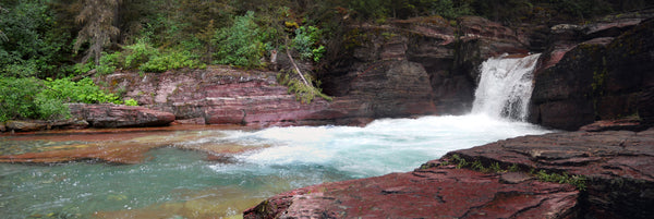 Red Rock Falls in Glacier National Park