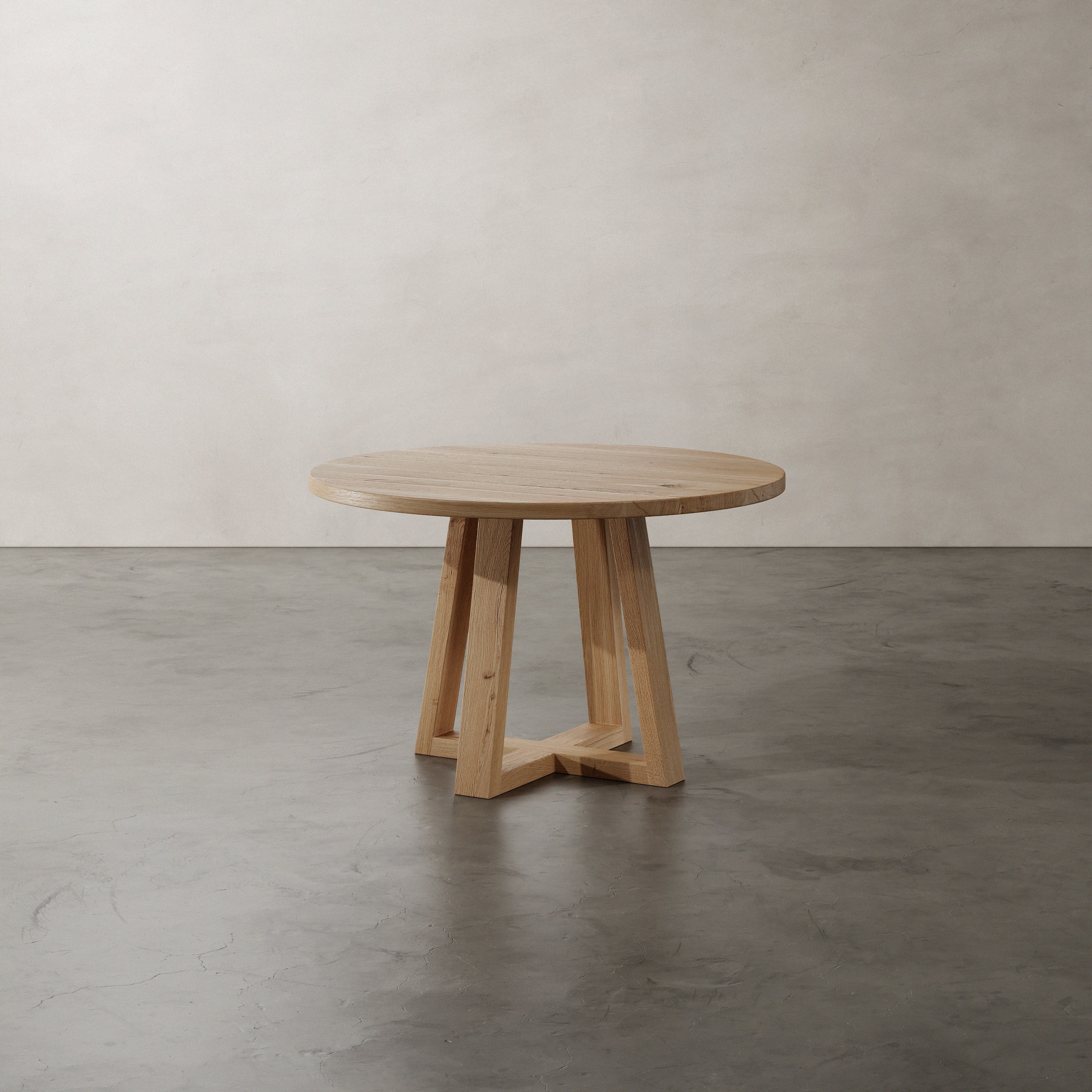 Eiken Eettafel met houten Onderstel – Studio