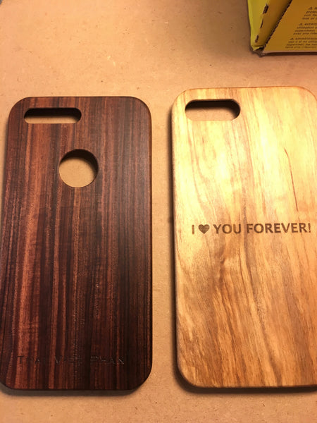 KerfCase Custom engraved maple case for Google Pixel 2