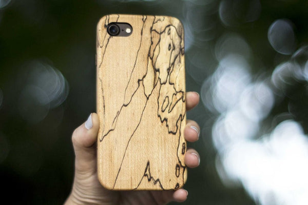 Spalted Maple Wood iPhone case for iPhone 8 iPhone 7 iPhone 7 Plus iPhone 6 iPhone 6 Plus