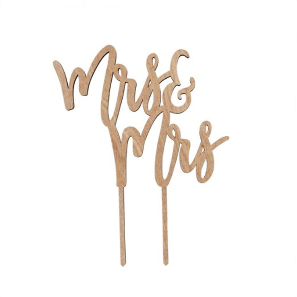 "Mrs & Mrs" Cake Topper