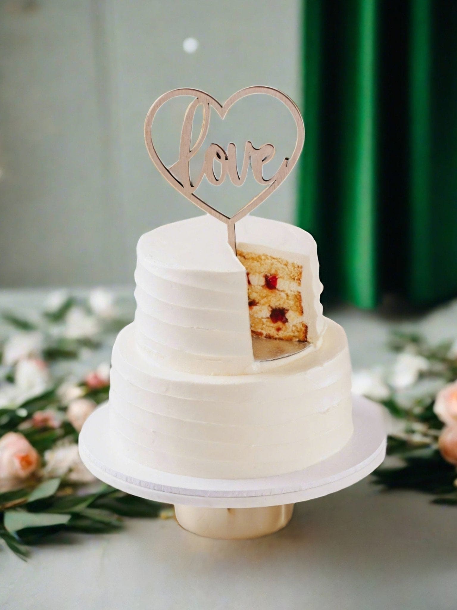 Vanilla Two Tier Wedding Cake