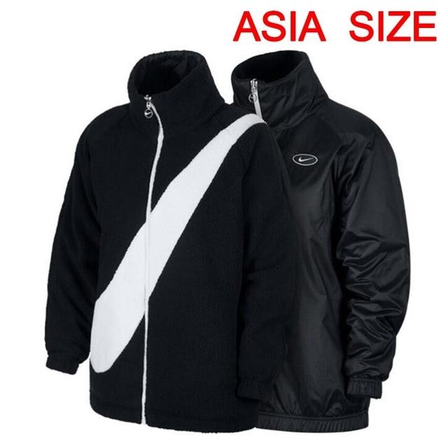 nike sherpa reversible jacket black