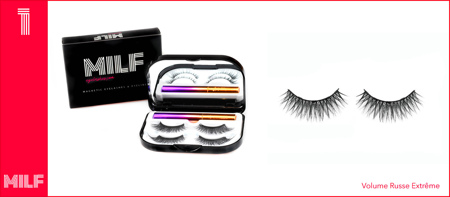 Faux Cils Eyeliner Magnétiques Volume Russe Extreme | MilF-eyelashes