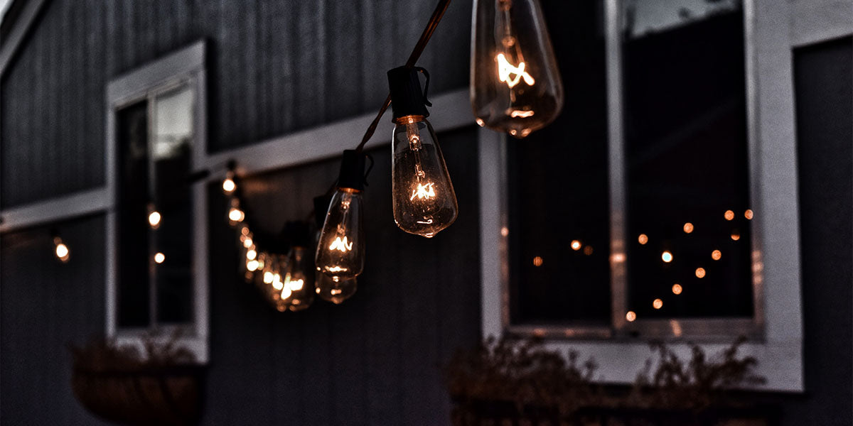 String hanging bulb lighting