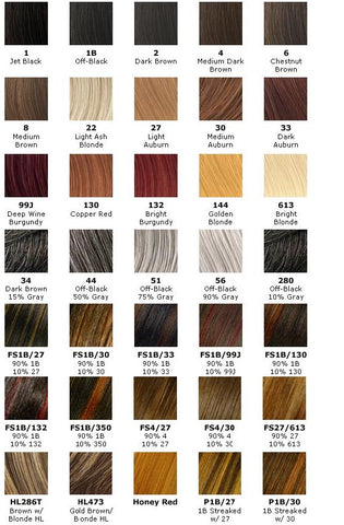 Hair Color Chart 1