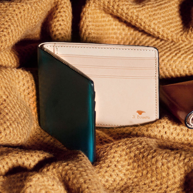 Dollar sized leather Wallet by Il Bussetto 