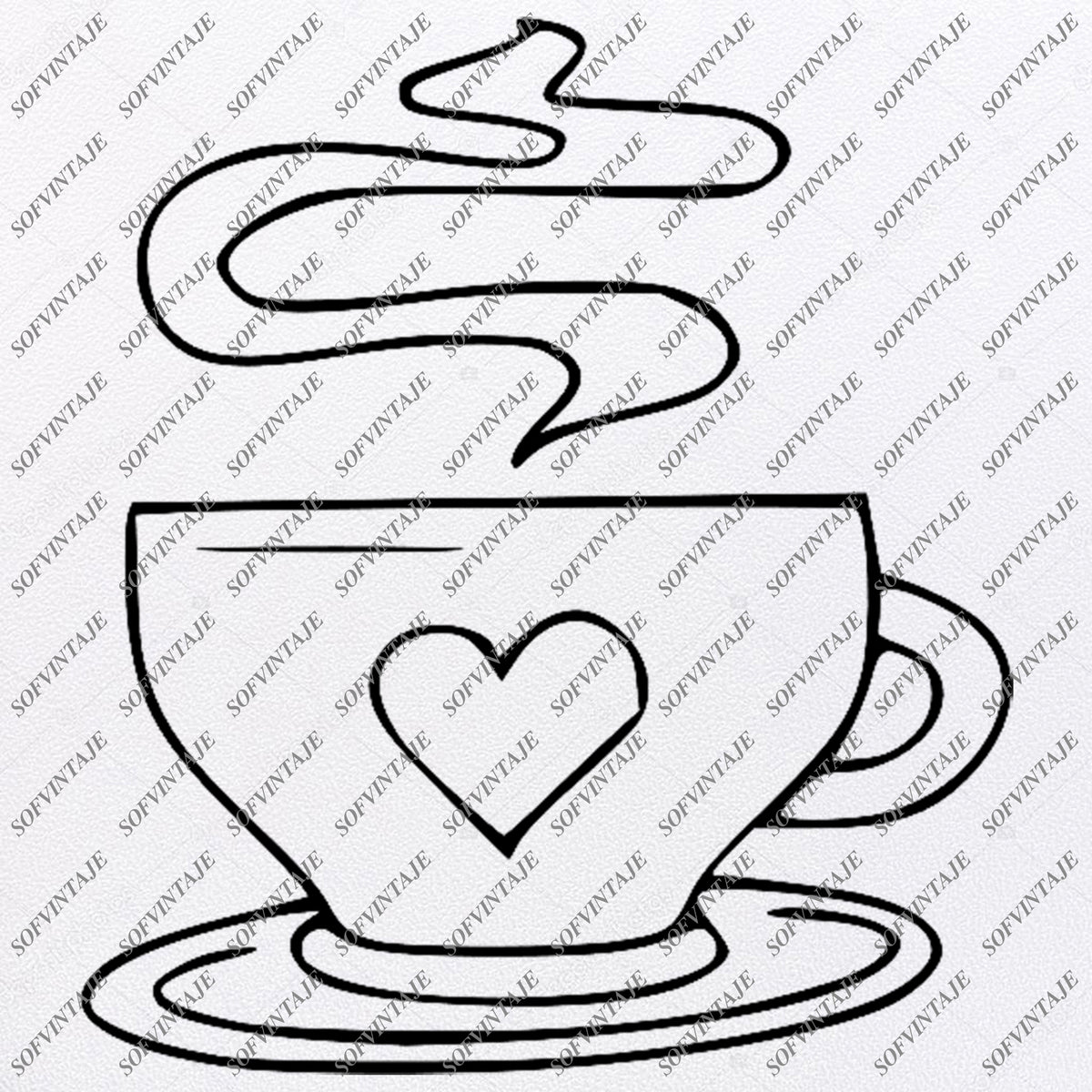 Coffee Svg File Coffee Original Svg Design Drink Svg Clip Art Coffee Sofvintaje