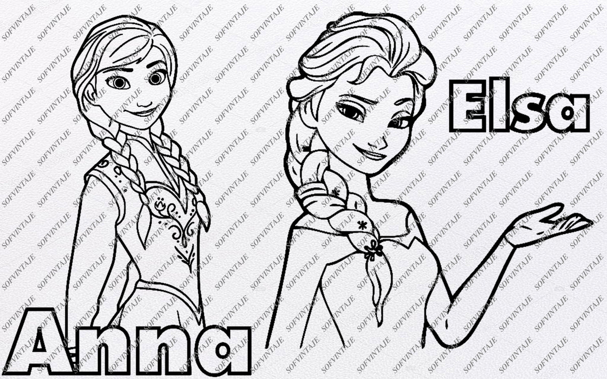 Download Elsa And Anna Svg Files Disney Princess Elsa And Anna Clipart Svg Sofvintaje Yellowimages Mockups