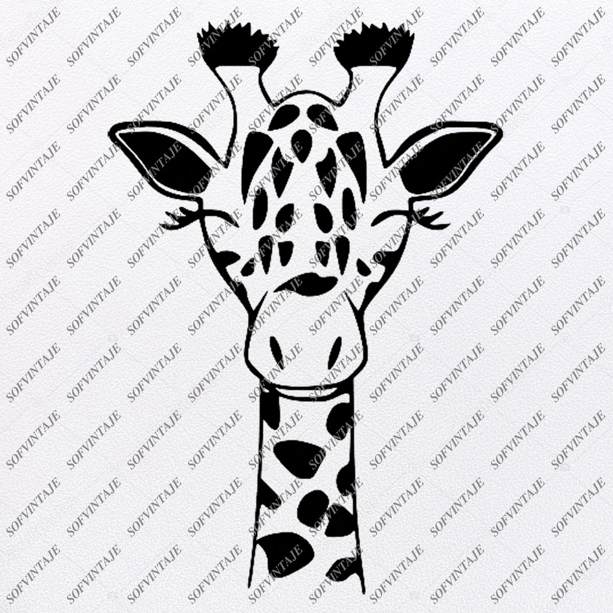 Giraffe Svg File-Giraffe Original Svg Design-Animals Svg-Clip art-Vect
