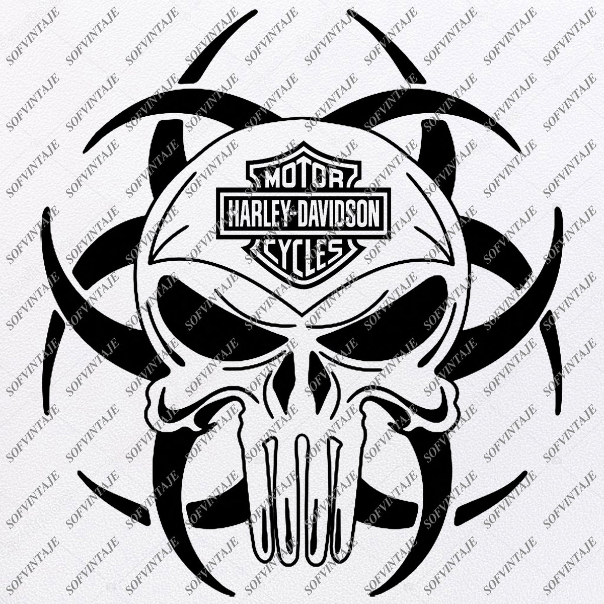Harley Davidson Svg File Skull Harley Davidson Svg DesignClipartTat