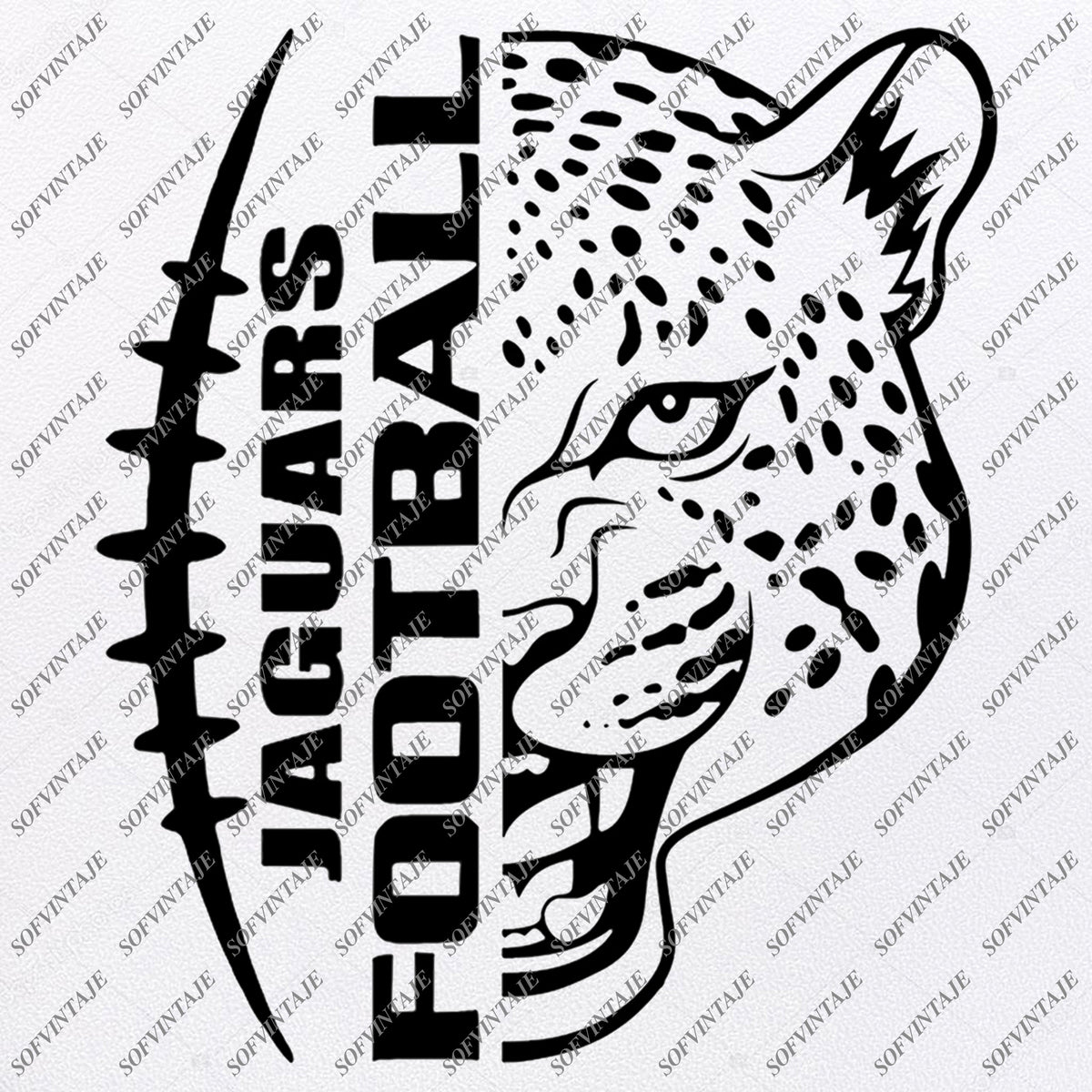 Jaguars Football Svg File Football Svg Jaguar Svg Football Team Sofvintaje