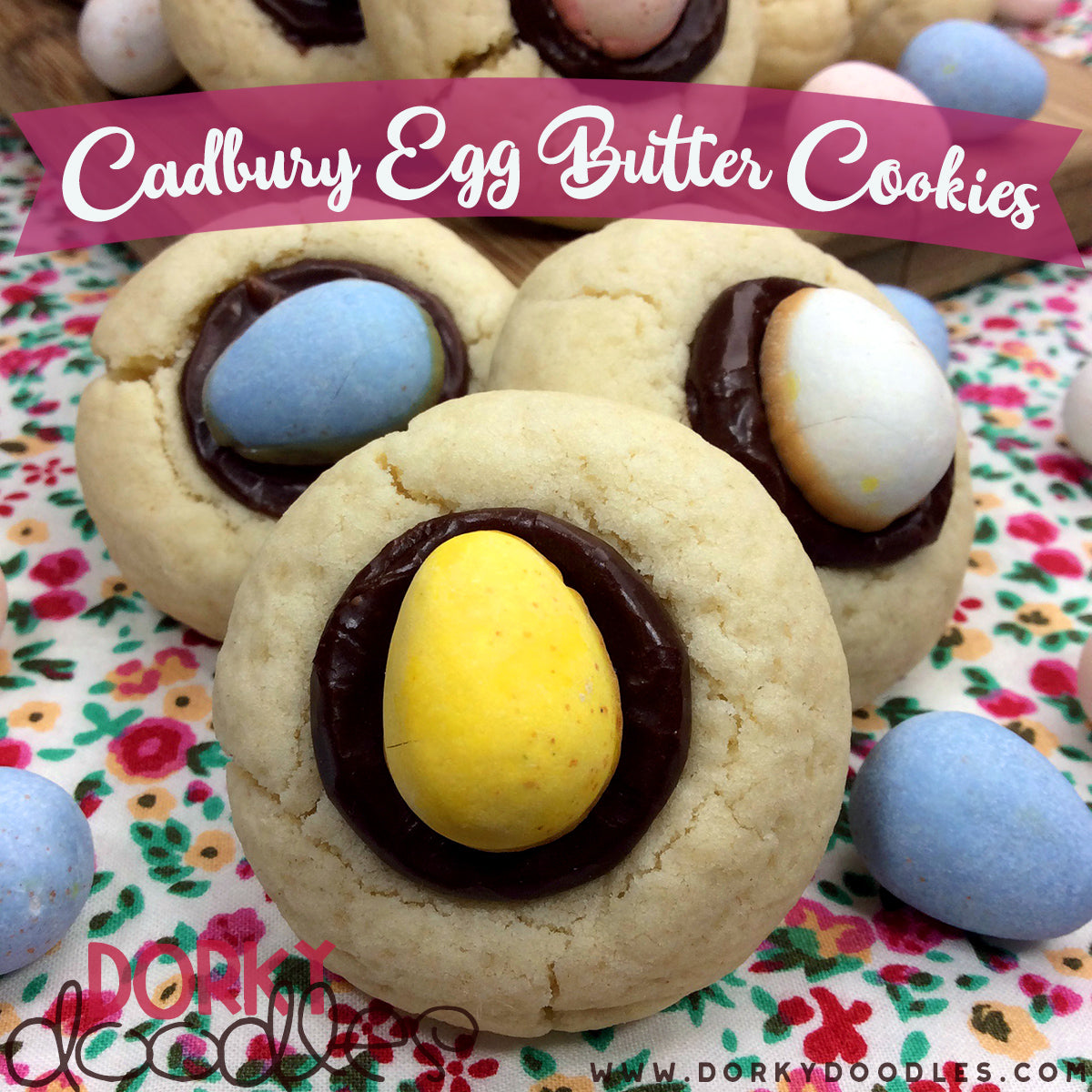 Cadbury egg butter cookie recipe for Easter