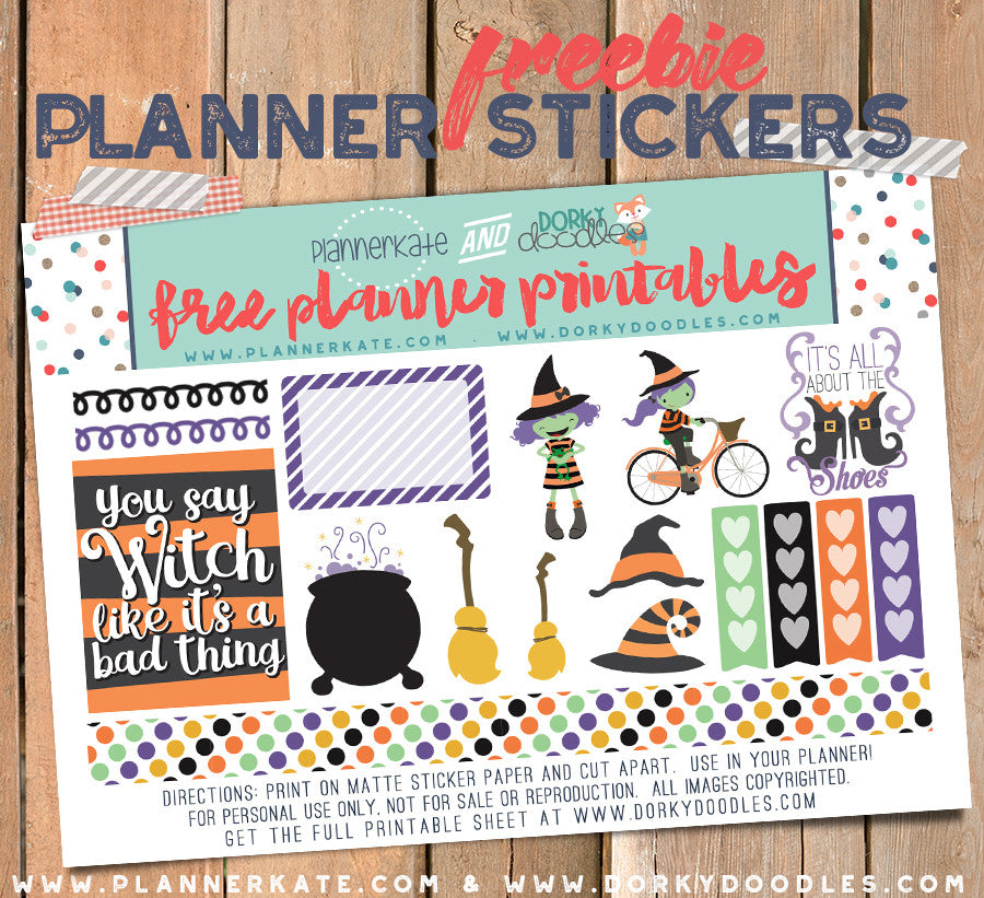 witch planner stickers