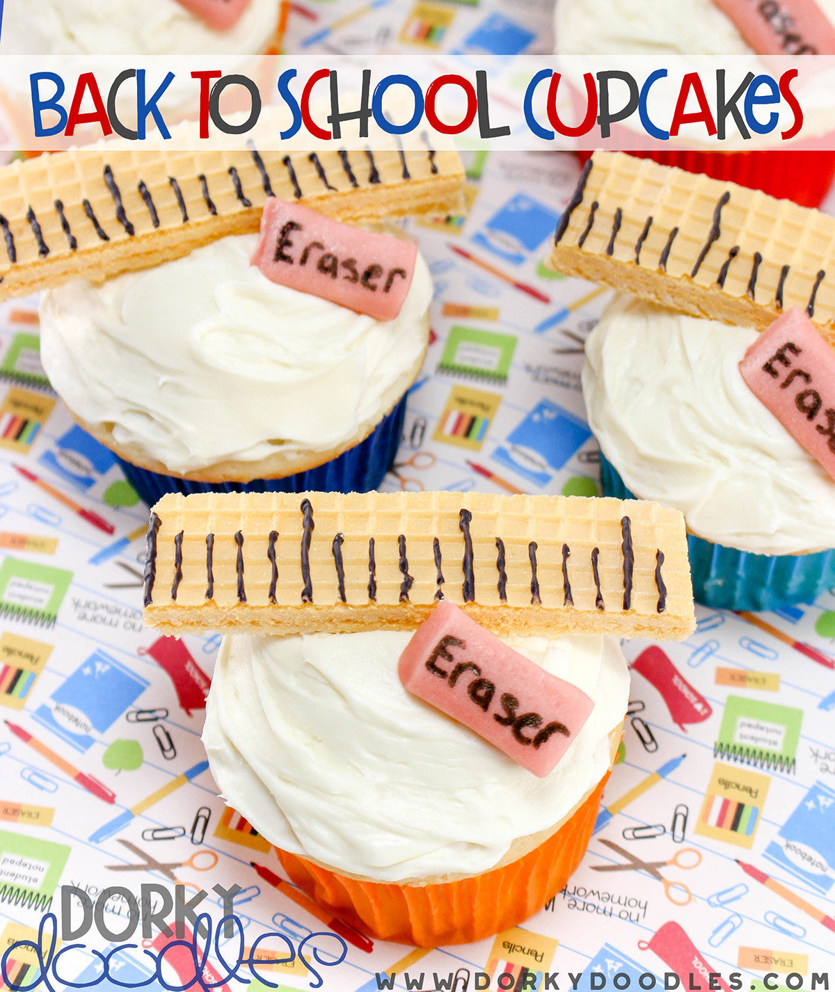 back to school cupcakes