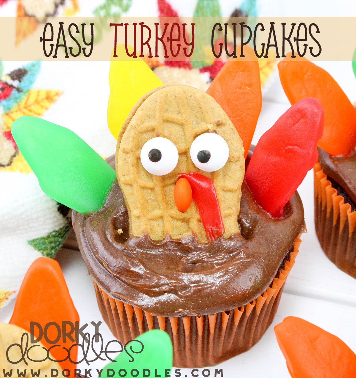easy turkey cupcake