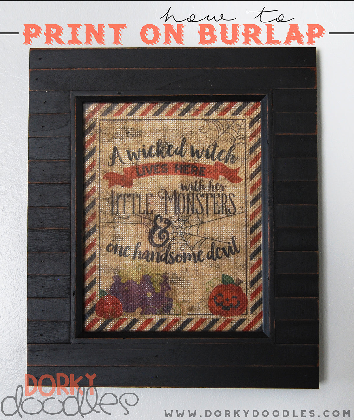how to print on burlap