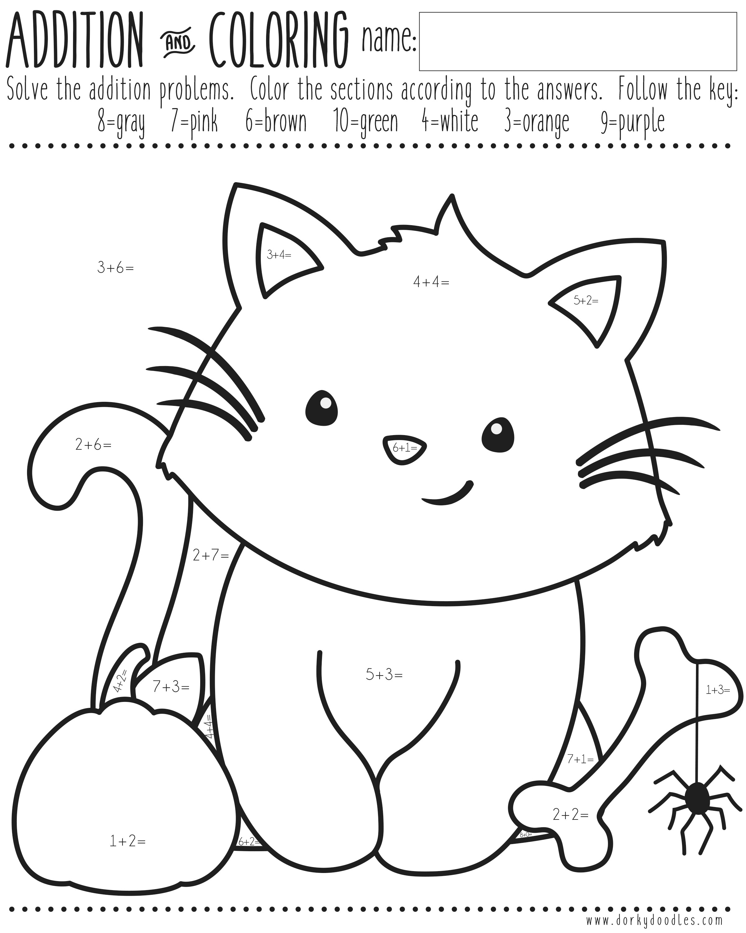 halloween printable math centers