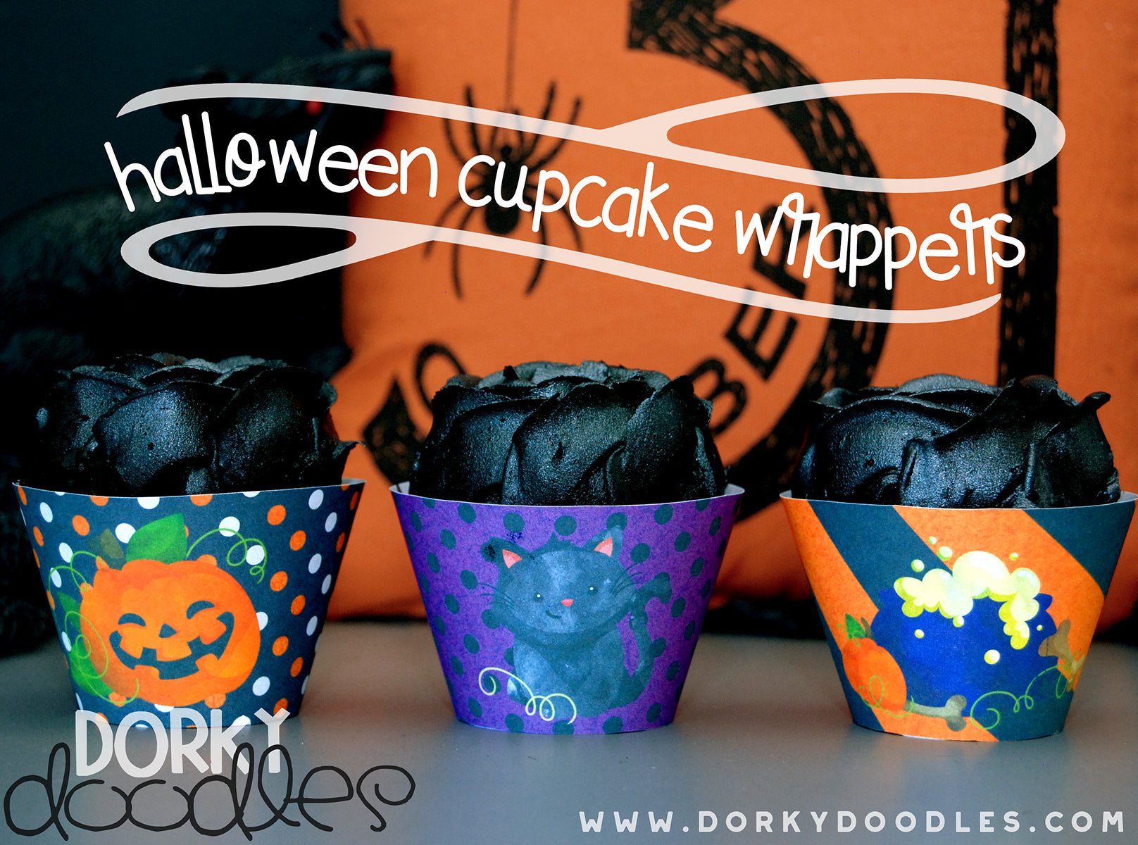 Halloween cupcake wrapper printable