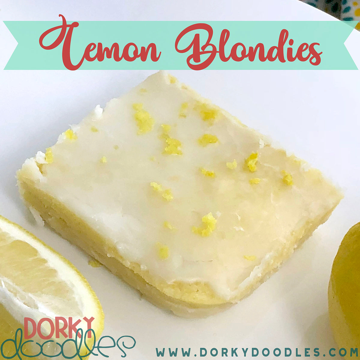 lemon glaze blondie recipe