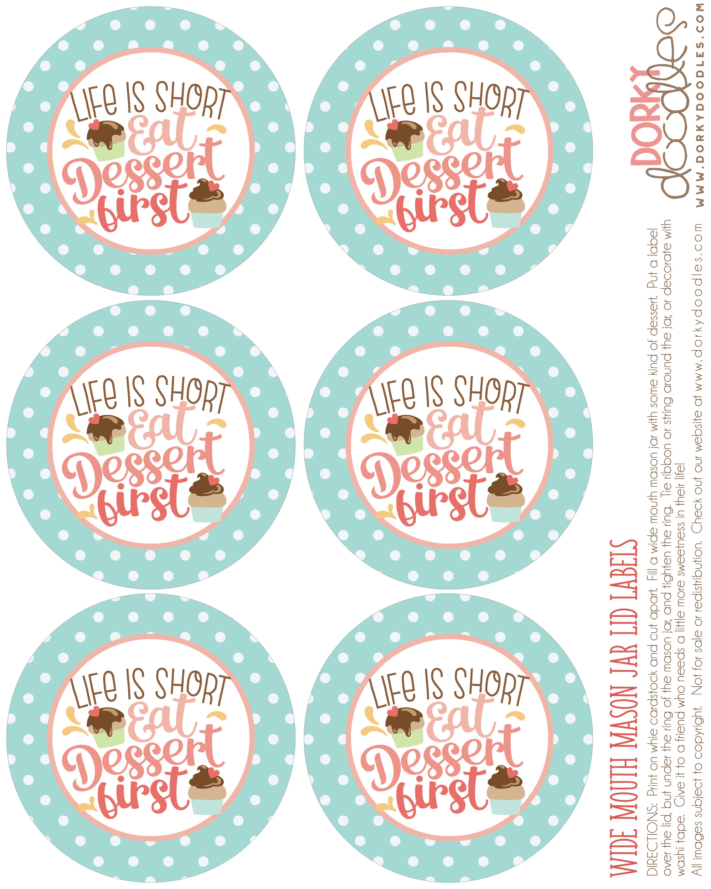 wide mouth mason jar lid label