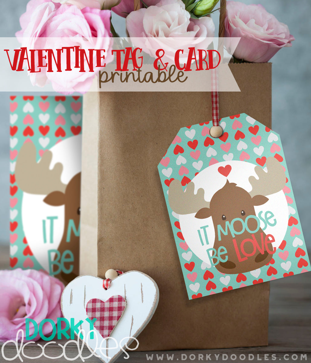valentine tag and card printable