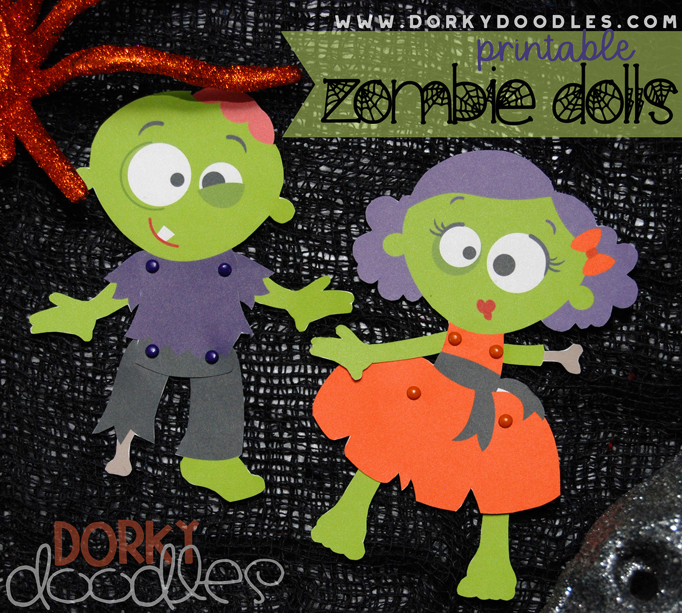 zombie paper dolls printable