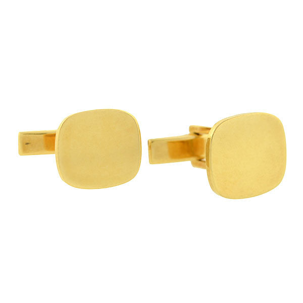 vintage cartier gold cufflinks