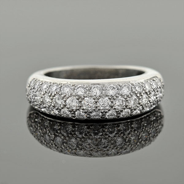 cartier micro pave engagement ring
