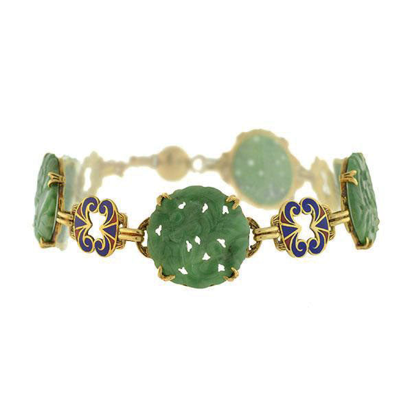 jade link bracelet