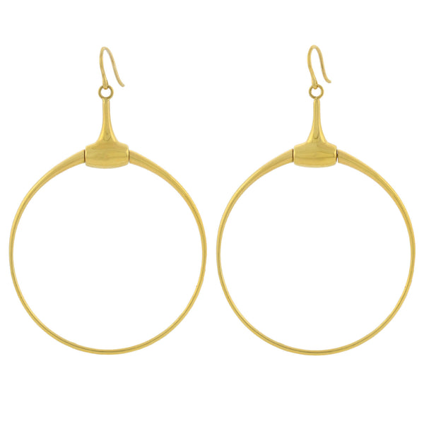 gucci circle earrings