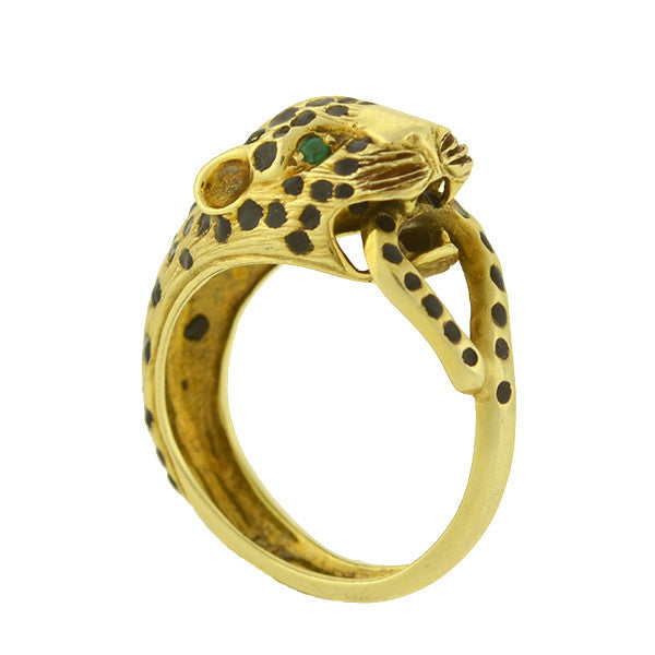 cartier gold panther ring