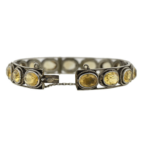 sterling silver citrine bracelet