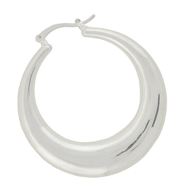 tiffany silver hoop earrings