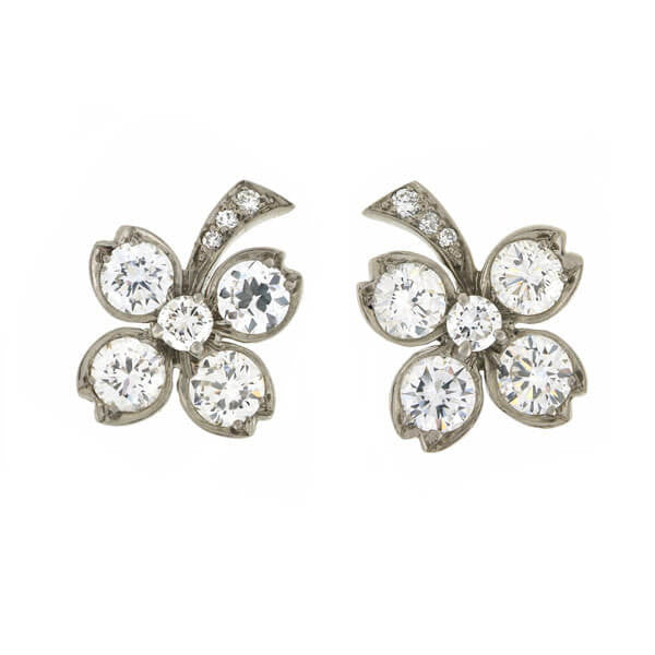 tiffany clover earrings