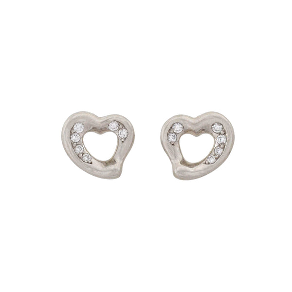 tiffany and co heart stud earrings