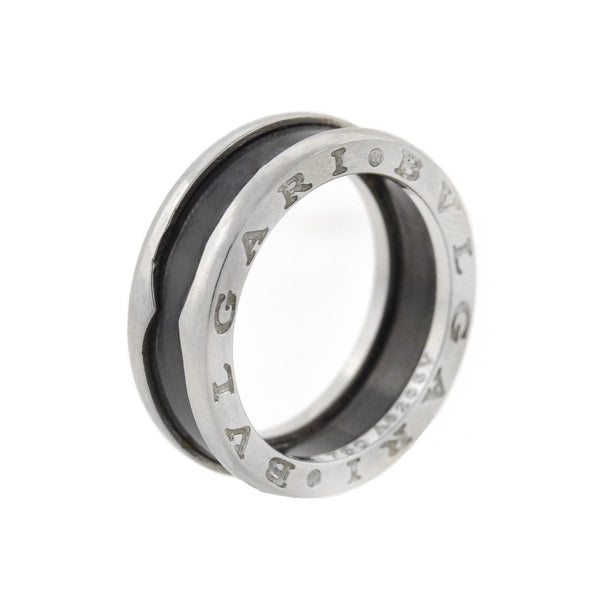 bvlgari ring black and white