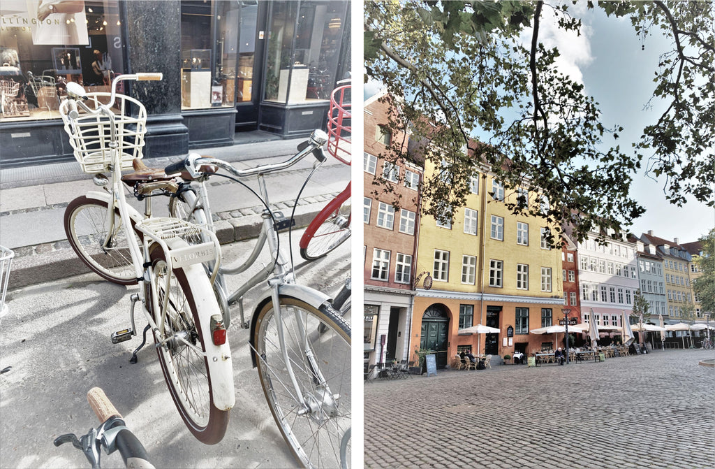 biking and shopping in Copenhagen