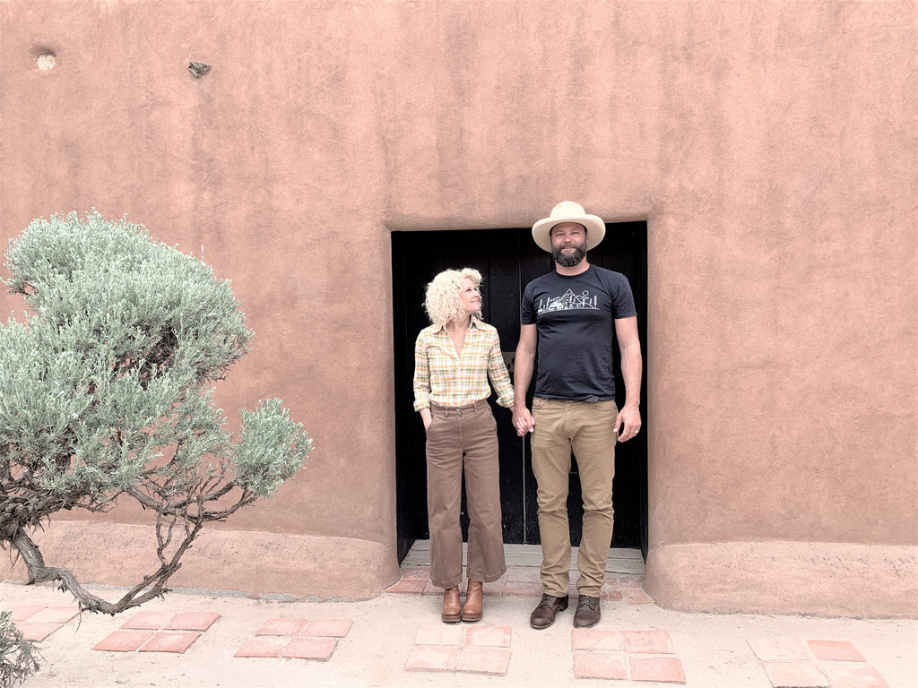 Braden and DeNai Jones at Georgia O'Keefe's home in New Mexico