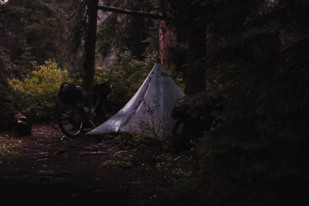 Tarp Tent raining