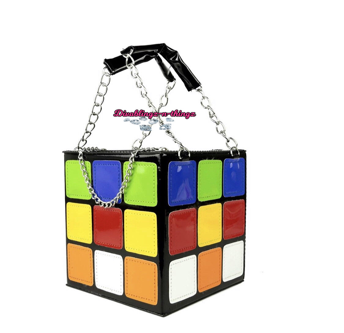 rubik's cube purse