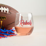 GAMEDAY PRINTED WINE GLASS PACK OF 4