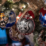 GAMEDAY HAND PAINTED GLASS BALL ORNAMENT