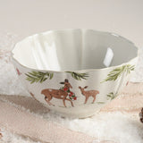 DEER FRIENDS LARGE TALL BOWL