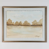 WATERCOLOR FLOATED FRAMED LANDSCAPE SERIES 2 PAINTING #2