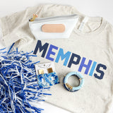 MEMPHIS TIGERS MULTI BLOCK TSHIRT