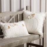 WHITE PUMPKIN PILLOW