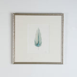 SMALL FRAMED MATTED FEATHER SERIES 2 PAINTING #1